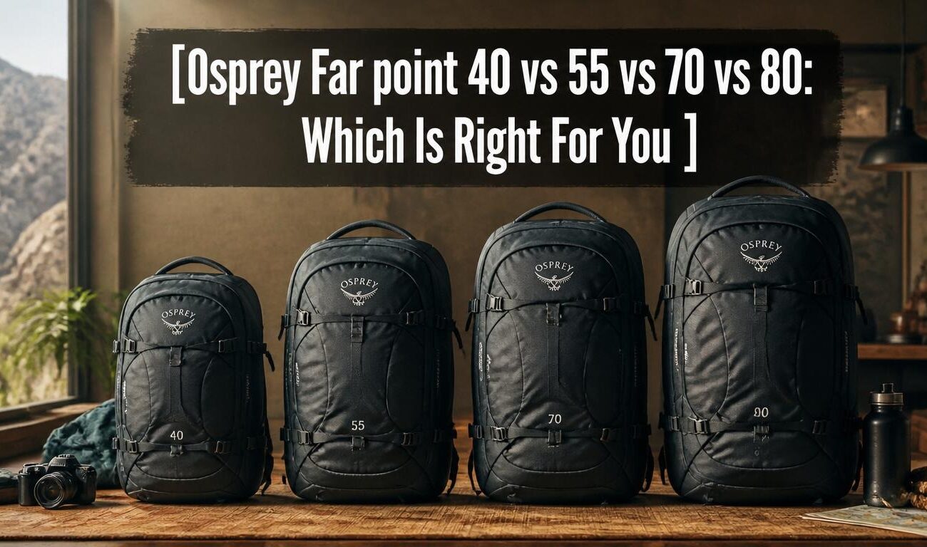 Osprey Far point 40 vs 55 vs 70 vs 80: Which Is Right For You 