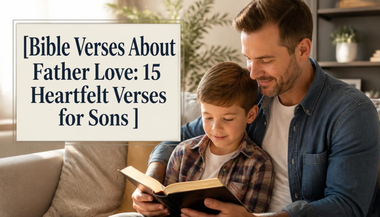 Bible Verses About Father Love: 15 Heartfelt Verses for Sons