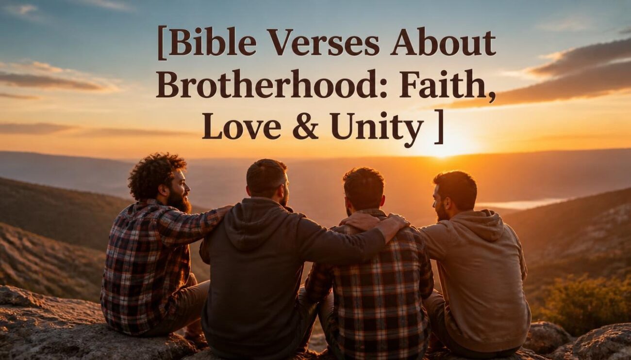 Bible Verses About Brotherhood: Faith, Love & Unity