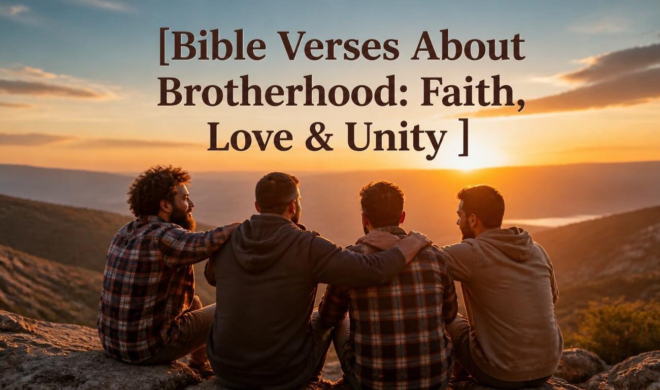 Bible Verses About Brotherhood: Faith, Love & Unity