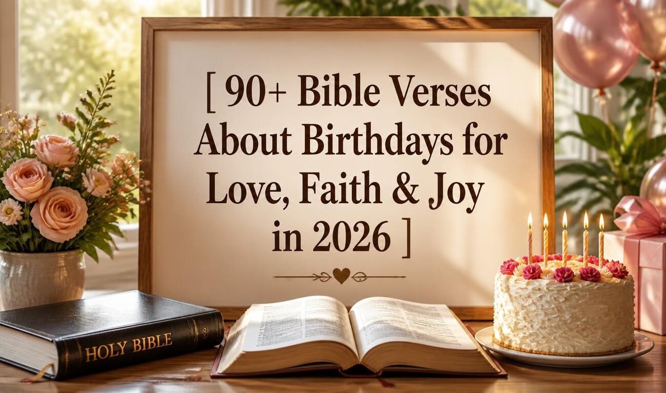 90+ Bible Verses About Birthdays for Love, Faith & Joy in 2026