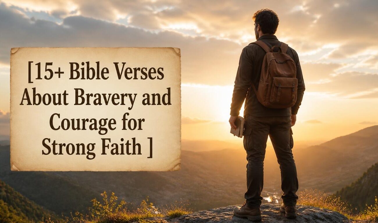 15+ Bible Verses About Bravery and Courage for Strong Faith 