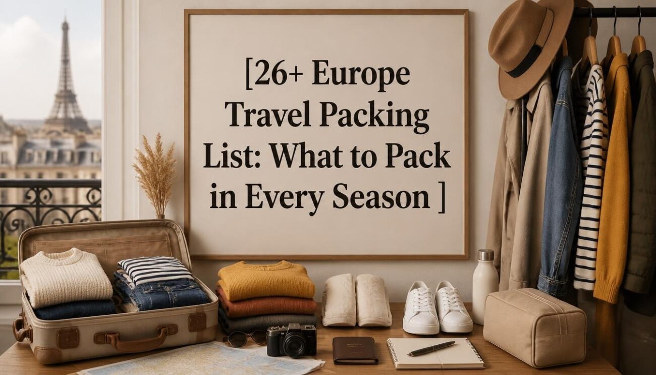 26+ Europe Travel Packing List: What to Pack in Every Season