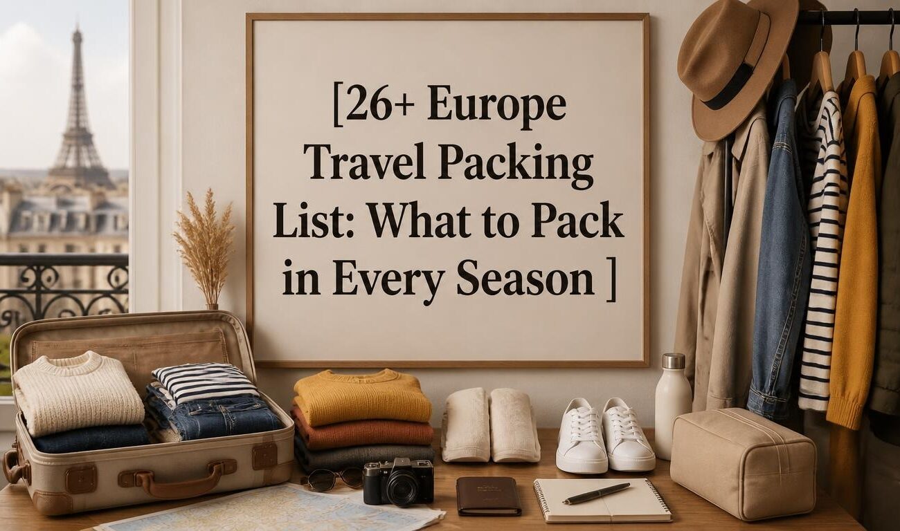 26+ Europe Travel Packing List: What to Pack in Every Season