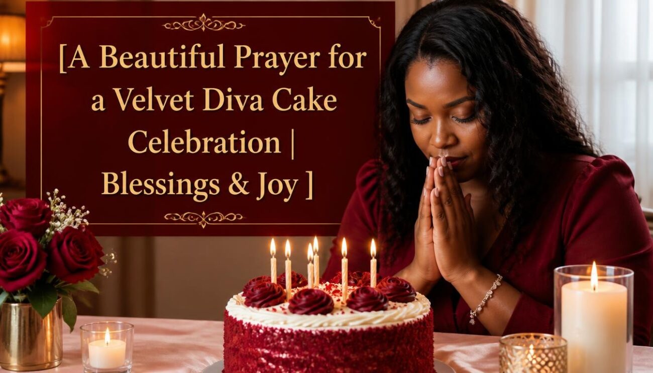 A Beautiful Prayer for a Velvet Diva Cake Celebration | Blessings & Joy