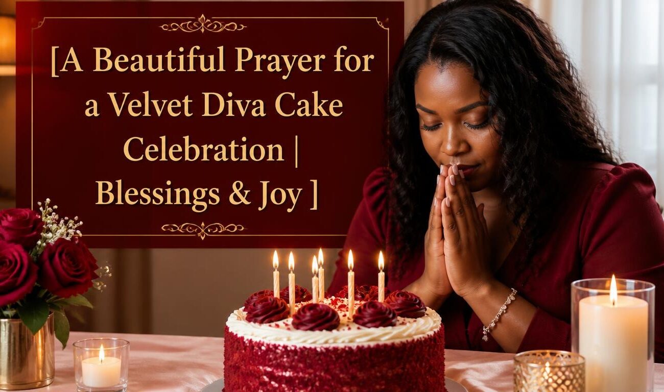 A Beautiful Prayer for a Velvet Diva Cake Celebration | Blessings & Joy