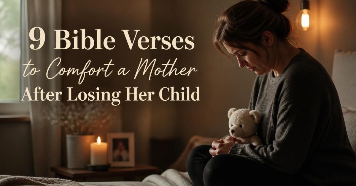 9 Bible Verses to Comfort a Mother After Losing Her Child