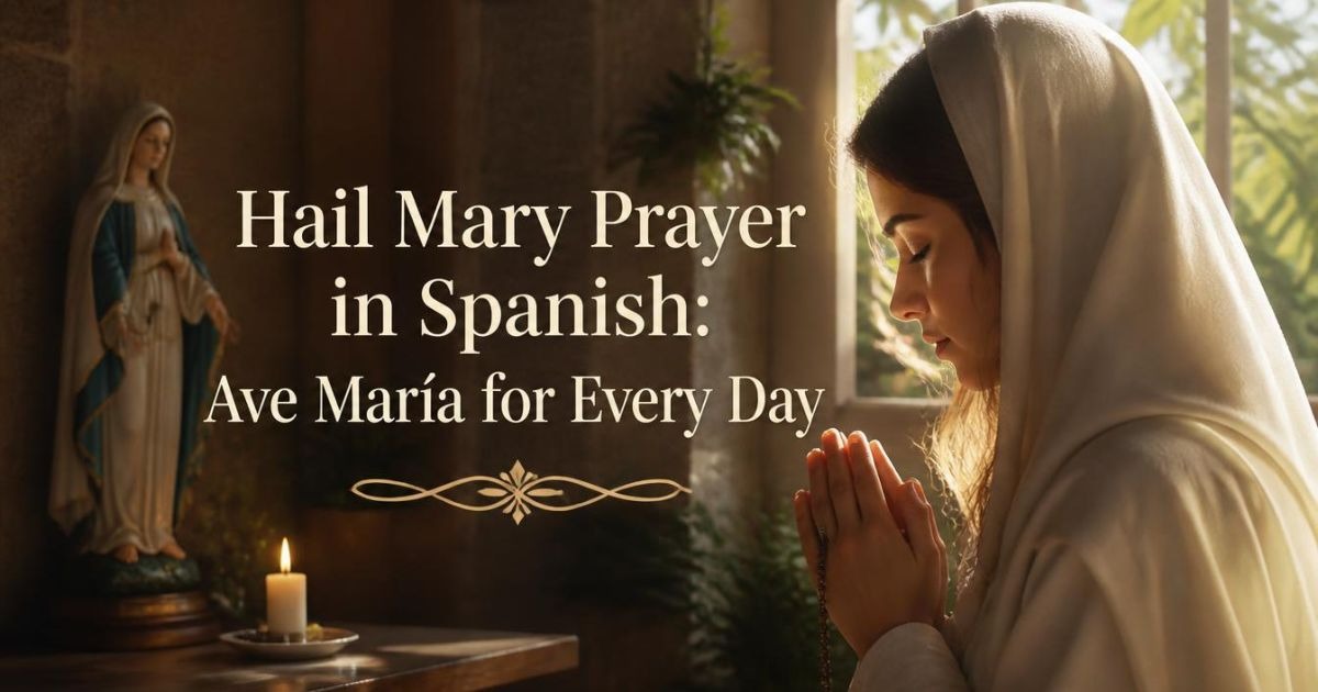 Hail Mary Prayer in Spanish: Ave María for Every Day
