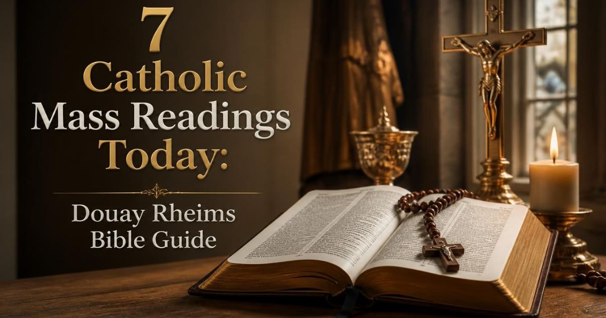 7 Catholic Mass Readings Today: Douay Rheims Bible Guide