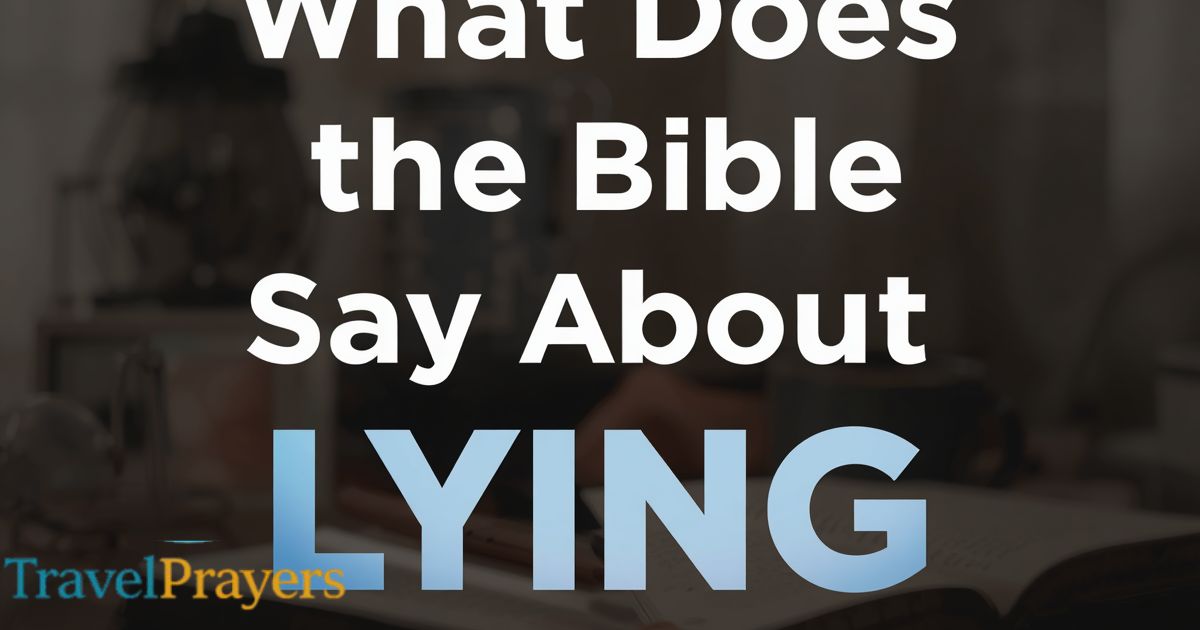 What Does the Bible Say About Lying